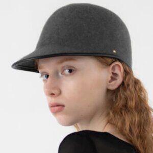 Scala Collezione Felt Cloche Hat Black One Size Band Around Hat  Wool hat